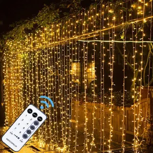 8 Modi Afstandsbediening Twinkle Garland Fairy String Light Wedding Party Huis Tuin Decoratie Gordijn String Lights