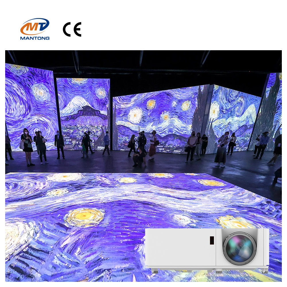 Иммерсивный космический 3D голографический дисплей 5500lm многопроекционный интерактивный прожектор для внутреннего использования