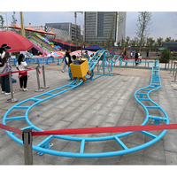 Pas de montagnes russes de puissance enfants parc d'attractions manèges manèges intérieurs jeux installation facile équipement de parc