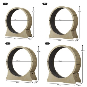 <span class=keywords><strong>Ruota</strong></span> per Gatti in Legno Silenziosa, Giocattolo per Esercizio Indoor, Attività per Gatti - Product Image 4