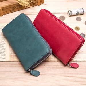 Boshiho Zipper RFID Wallet for Women Leather Coin Pocket <b>Purse</b> Card Holder Wallets Split Leather Card Wallet - Product Image 2