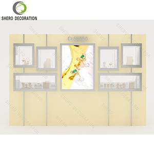 Meubles de magasin de bijouterie de haute qualité avec logo personnalisé, design de vitrine murale en bois pour magasin de bijouterie - Product Image 3