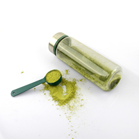Bouteille d'eau en plastique Tritan sans BPA avec couvercle anti-fuite, bouteille de shaker pour protéines en poudre, lait et boissons