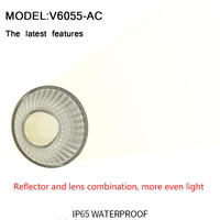 Downlight LED Empotrable de Aluminio Delgado Antideslumbrante de 68mm, IP65, Placa de Controlador BOD, Interior, con Perilla, Certificado SAA, 5 Años de Garantía, 5W 36