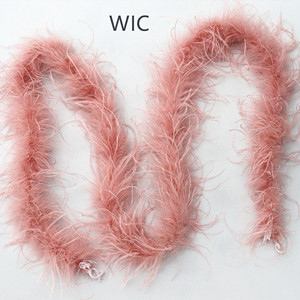 Écharpe en plumes d'autruche pour la décoration de robe, 1 plis, 2 mètres, <span class=keywords><strong>blanc</strong></span> et noir, prêt à l'emploi, nouveau modèle 2019, 23 - Product Image 1