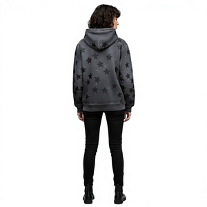 Men's Hooded <b>Sweatshirt</b> Solid Regular Fit 100% Cotton <b>Fleece</b> Casual Winter Wear <b>Lined</b> Breathable Front Logo - Product Image 4