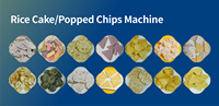 Machine automatique à pop-corn et extrudeuse de gâteaux de riz coréens, ligne de production de snacks, capacité 50, multi-tension