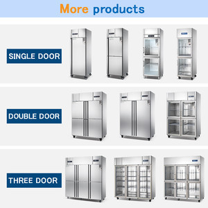 Factory Sale Large Capacity Air Cooling Cool <b>Fridge</b> Adjustable Single-Temperature Upright Freezer Double Door Refrigerator Hotel - Product Image 6
