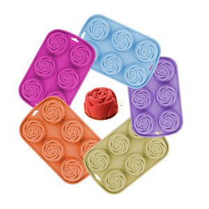 Moule en silicone en forme de roses pour gâteaux, bougies et loisirs créatifs – Vente en gros pour la maison - Product Image 5