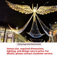 Lampadaires en forme d'ailes d'ange en fer forgé IP65, tension universelle 111-240V, pour aménagement paysager extérieur, usage piétonnier, centres commerciaux