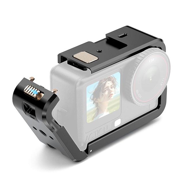 Professional Metal Video Protective Cage for DJI Osmo 360 Action Camera Aluminum Alloy Expansion Rig with Cold Shoe