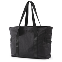 Nouveau Style Personnalisable Réutilisable Casual Grande Capacité Solide Couleur Toile Sac Fourre-Tout pour les Femmes