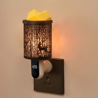 Pemanas Lilin Elektrik Vintage yang Dapat Diredupkan, Tanpa Api, Penghangat Lilin dengan Timer, Lampu Malam untuk Kantor, Kamar Mandi, Spa, Kamar Tidur, Dekorasi Rumah, Hadiah