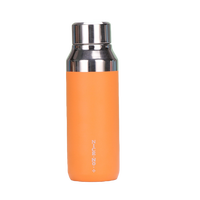 Bouteille d'eau en acier inoxydable de 400 ml, gourde isotherme, tasse, logo et couleur personnalisés