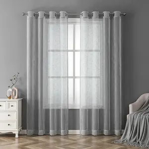 OWENIE – rideaux en lin épais de Style uni, tissu pour fenêtre, rideaux transparents
