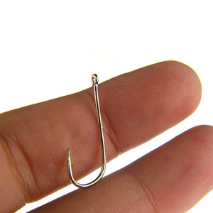 Silver Long Shank Fishhooks 50pcs In 10 Compartment Box For Freshwater Fishing Fly <b>Hook</b> High Carbon Steel - Product Image 4