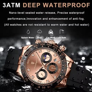 Reloj de Pulsera de Lujo para Hombre, Nuevo, Resistente al Agua, Luminoso, de Cuarzo, con Caja de Acero Inoxidable, Cuadrado, de Negocios, de Aleación - Product Image 4