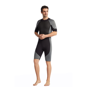 Femmes et hommes 1.5mm <span class=keywords><strong>néoprène</strong></span> à manches courtes <span class=keywords><strong>veste</strong></span> de plongée en gros combinaison humide maillots de bain avec fermeture éclair avant pour la natation <span class=keywords><strong>surf</strong></span> - Product Image 4