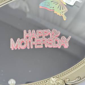 Nouvelle fête des mères feutre diamant gâteau décoration broderie strass étincelle maman je t'aime gâteau décoration fournitures gâteau Topper - Product Image 6