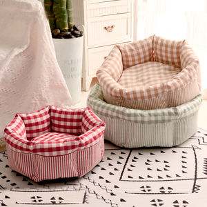 Großhandel Luxus Haustier Bett Hochwertige Komfortable Super Soft Hunde kissen Runde Wasch bare Plüsch Donut Hundehütte - Product Image 2