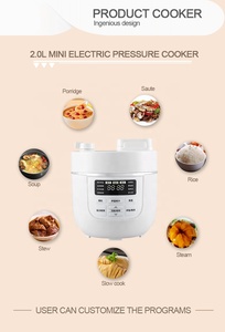 2 Lít Điều Khiển Cảm Ứng Nồi Áp Suất Điện 710W <span class=keywords><strong>LCD</strong></span> Màn Hình Hiển Thị Mini Nồi Áp Suất Điện Cho Hàn Quốc Và Nhật Bản - Product Image 5
