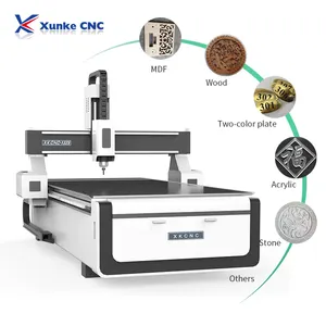 Multi-functional wood curving router and guide cnc router machine for round wood pool cues of Xunke