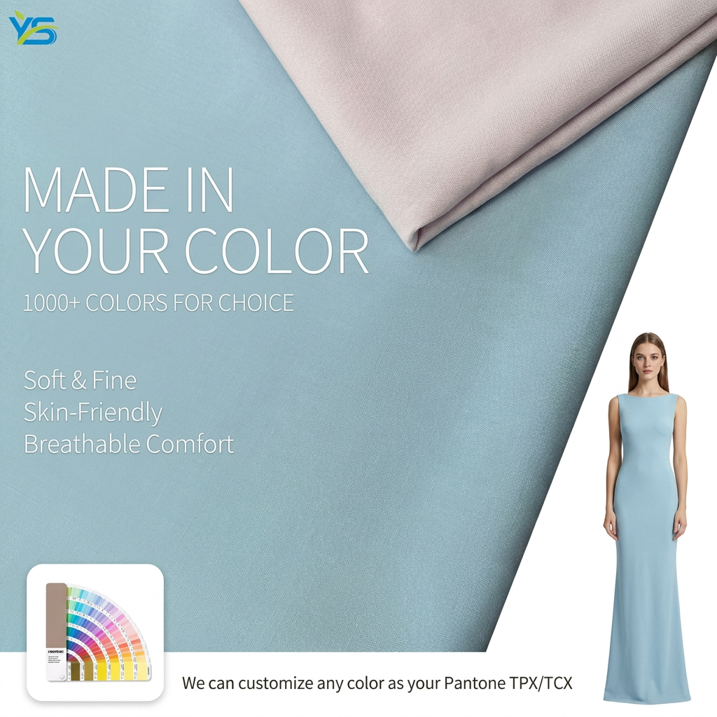Hot Sale 45S 100%Rayon Fabric 110gsm Muslin Fabric Moisture-wicking And Quick-drying For Woman Clothing