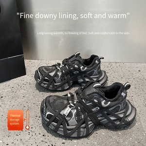 Sneakers da Donna con Piattaforma e Fodera in Pile, Stile Retrò, Versatili, Calde per l'Inverno, Leggere con Suola in Gomma Morbida - Product Image 3