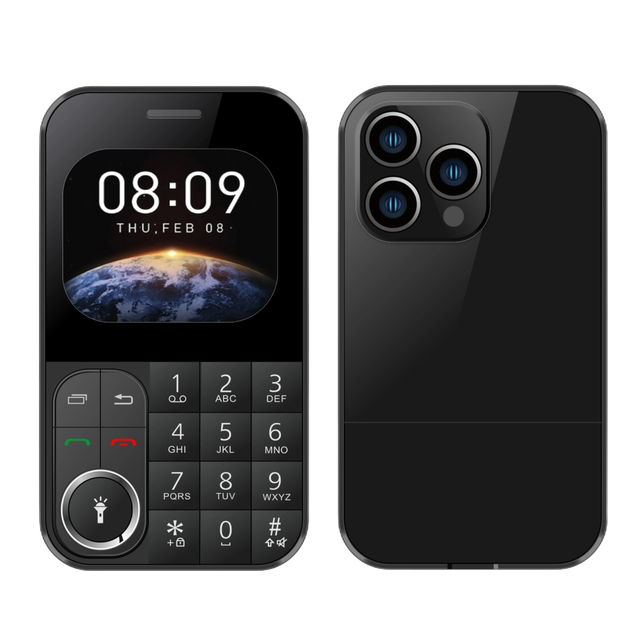 Super Slim Card Mobile V9 Phone Dual SIM 2G 2.0 Inch HD TFT Screen Big Button Voice Changer LED Flash Light FM Radio Speed Dial