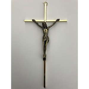 Diseño personalizado de aleación de zinc de acero único multifuncional artesanías de Metal bronce antiguo cobre regalos cristianos Jesús crucifijo Cruz - Product Image 1