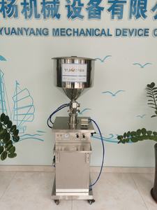 Machine de remplissage semi-automatique verticale à piston pour liquides visqueux (sauces, crèmes, confitures, lotions, shampoings) en flacons et bouteilles - Product Image 4