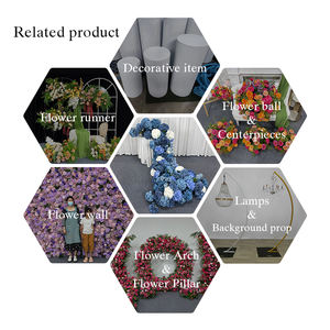 Hydrangeas bleus artificiels réalistes faits à la main en soie, décorations de fond de mariage, centres de table, arrangements floraux, chemin de table - Product Image 5