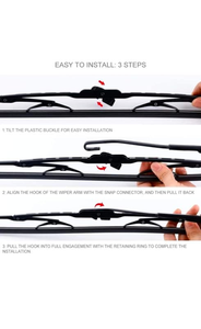 Factory Wholesale High Carbon Elastic Steel Sheet Car Boneless Windshield Wiper Multifunctional Wiper Blade for Car - Product Image 3