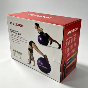 <span class=keywords><strong>Boîte</strong></span> en <span class=keywords><strong>carton</strong></span> ondulé pour l'emballage de balles de yoga, équipement de fitness durable du fabricant, avec logo personnalisé - Product Image 3