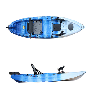 Hot sale 2 people sitting on cheap plastic rowing boat fishing kayak