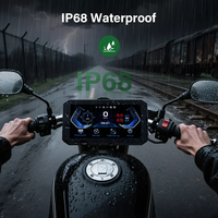 Caméra de tableau de bord pour moto Aoocci avec GPS, CarPlay, Android Auto, écran tactile intelligent