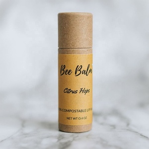 Emballage personnalisé pour baume à lèvres en cylindre, écologique, biodégradable, avec logo personnalisé, emballage en boîte en papier pour cosmétiques, tubes - Product Image 2