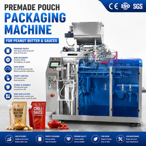 Machine d'emballage automatique haute vitesse pour pâte, beurre de cacahuète, vinaigrette, sauce, remplissage et scellage de sachets - Product Image 1