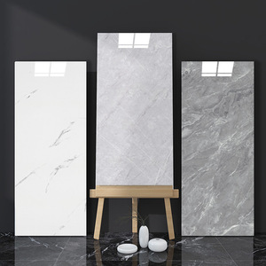 Carrelage en marbre 30*60cm/30*30cm, <span class=keywords><strong>papier</strong></span> <span class=keywords><strong>peint</strong></span> 3D imperméable, panneau mural en PVC <span class=keywords><strong>pour</strong></span> salon, salle de bain, décoration intérieure - Product Image 2