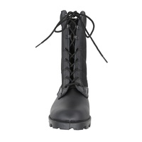KMS Vente en gros Chaussures de la jungle noires en caoutchouc de haute qualité imperméable à la neige Bottes en cuir Chaussures tactiques Bottes tactiques
