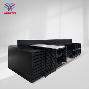 Hiển thị đứng với ngăn kéo của kim loại và gỗ hiển thị tủ showroom sàn đẩy kéo gốm gạch hiển thị giá - Product Image 5