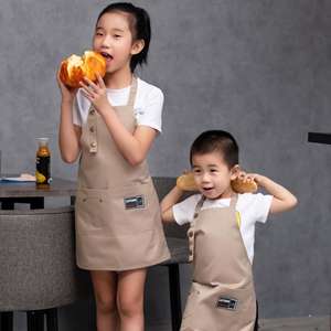 Tablier pour bébé avec logo personnalisé Tablier pour enfants lavable avec peinture imprimée pour enfants - Product Image 4