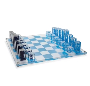Acrilico Lucite <span class=keywords><strong>dama</strong></span> decorativo scacchi gioco da tavolo per gli adulti scacchi gioco da tavolo Online - Product Image 1