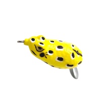 Leurre de pêche Thunder Frog flottant coloré à hameçon simple, 6cm 7.5cm 15g 20g, avec yeux 3D, appât souple en silicone, spinner-cuillère pour rivière