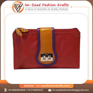 Handmade <b>Ladies</b> Clutch Purse Genuine Leather Multi Design Zipper Lock Closure <b>Wallet</b> Style for Office Daily Use and Casual Use - Product Image 3