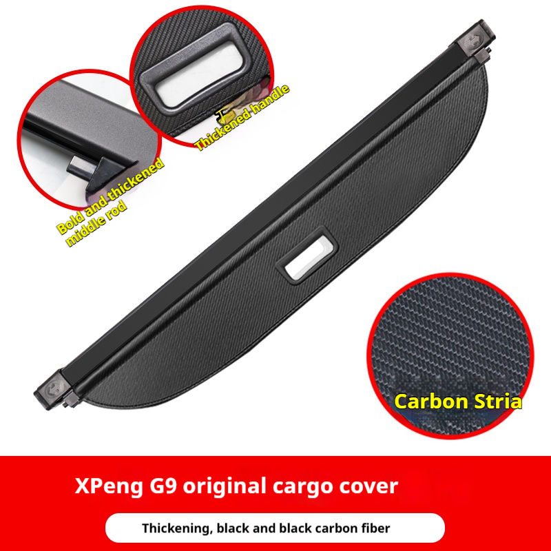 Pour XPeng G9: Noir/Beige Toile, Cuir, Carbone Stria