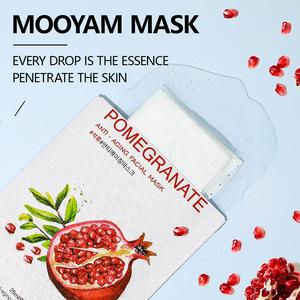 OEM ODM pabrik masker wajah Korea 6 rasa grosir pemutih pelembab kontrol minyak Anti Penuaan lembar masker wajah - Product Image 6