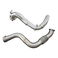 Downpipe Racing Stainless Steel Contach untuk Mercedes-Benz W176 A180 A200 A220 A250 1.6T 2.0T