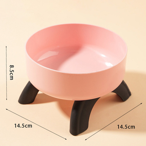 ชามสแตนเลสป้องกันการลื่นสำหรับแมว ช่วยป้องกันการกระดูกคอเสียหาย - Product Image 4