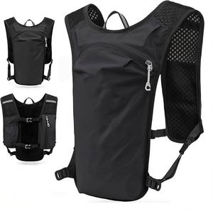 Gilet de sport en nylon pour le cyclisme, la course à pied, la randonnée, le vélo, le trail, le marathon - Sac à dos d'hydratation pour la course à pied, porte-téléphone, gilet - Product Image 2